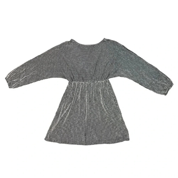 Caution to the Wind Mini Dress | Black and White Stripes | Size  L - Picture 2 of 4